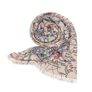 Puget Sound Washington Map Scarf - Puget Sound Scarf - Puget Sound Travel Scarf - Puget Sound Gift - Puget Sound Wrap - Puget Sound Trip