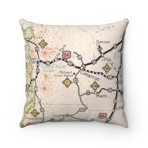 Philmont Scout Ranch Map Pillow - Boy Scout Pillow - Eagle Scout Gift - Eagle Scout Pillow - Graduation Gift - Philmont Trip - Philmont Gift