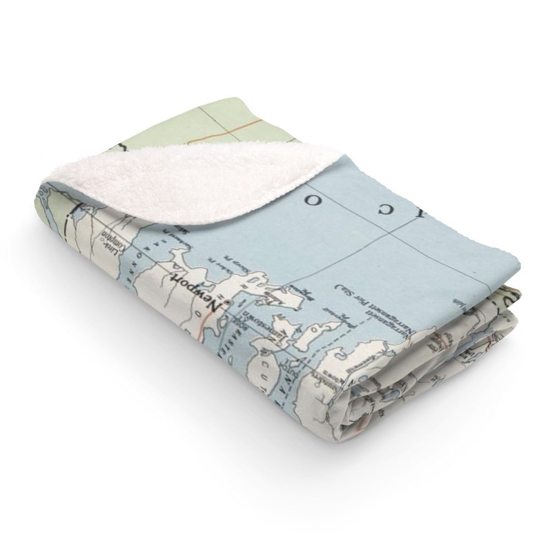 Rhode Island Gift Rhode Island Blanket Wanderlust Blanket Rhode Island Map Fleece Blanket Rhode Island Map Blanket