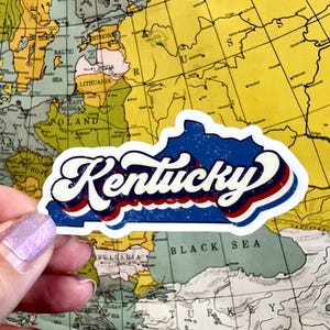 Kentucky Laptop Sticker - Kentucky Water Bottle Sticker - Kentucky Vinyl Sticker - Kentucky Decal - Waterproof & Weatherproof Decal