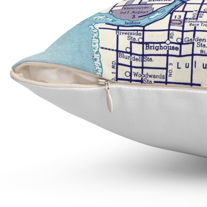 Vancouver Map Pillow Vancouver Pillow Vancouver Map Etsy