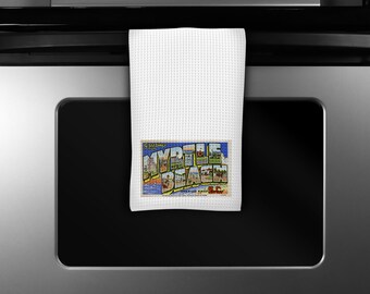 Myrtle Beach South Carolina Tea Towel - Myrtle Beach Kitchen Towel - Myrtle Beach  Dish Towel - Myrtle Beach Airbnb - Myrtle Beach Realtor