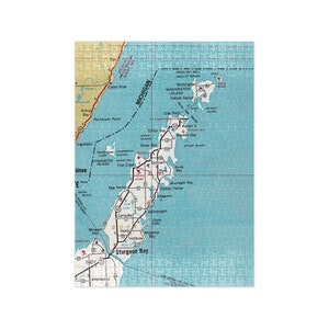 Door County Wisconsin Map Puzzle Door County Puzzle for - Etsy