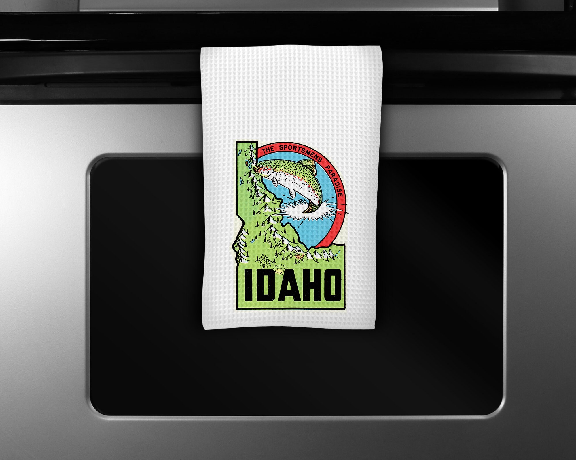 Idaho Tea Towel - Idaho Kitchen Towel - Idaho Dish Towel - Idaho  Housewarming - Idaho Airbnb Decor - Idaho Closing Gift - Idaho Realtor