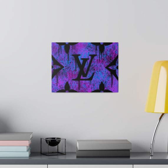 アート・デザイン・音楽 #LOUIS VUITTON Louis Vuitton Print Canvas Graffiti Purple - Etsy
