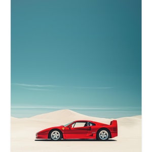 フェラーリ F40 ポスター | フェラーリ F40 ウォールアート (v5)