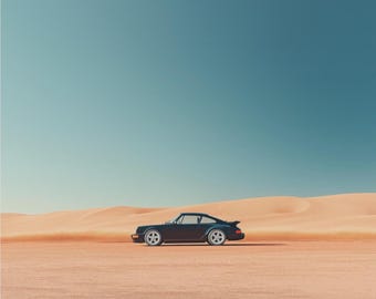 Póster del Porsche 911 Turbo (Tipo 964) / Arte mural del Porsche 911 Turbo (Tipo 964)