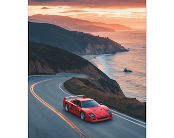 Lienzo decorativo para pared Ferrari F40