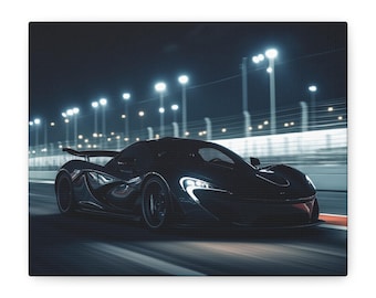 Arte mural en lienzo del McLaren P1