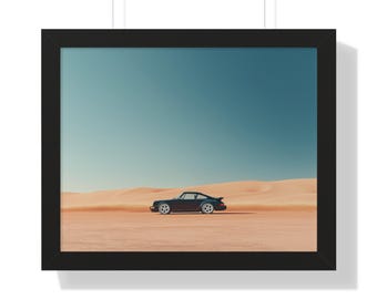 Arte de pared enmarcado Porsche 911 Turbo (964)