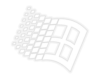 Windows 95 Kiss Cut Sticker (White)