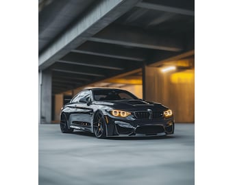Póster del BMW M4 / Arte mural del BMW M4 (v3)