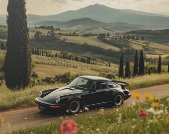 Póster Porsche 911 Carrera 3.2 / Porsche 911 Carrera 3.2 Wall-Art (v5)