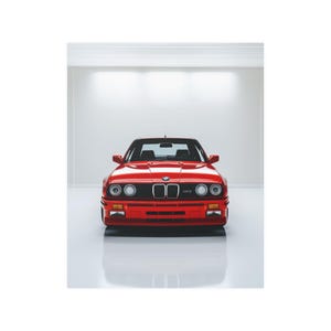 BMW E30 M3 Poster | BMW E30 M3 Wall-Art (v2)