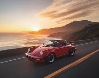 Póster Porsche 911 Carrera 3.2 / Porsche 911 Carrera 3.2 Wall-Art (v3)