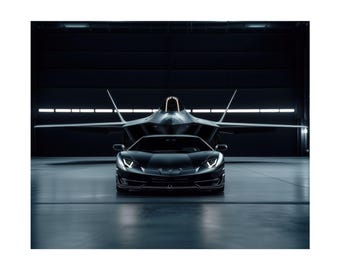 Póster Lamborghini Aventador SVJ / Lamborghini Aventador SVJ Wall-Art (v4)