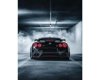 Póster del Nissan GT-R R35 Nismo / Arte mural del Nissan GT-R R35 Nismo