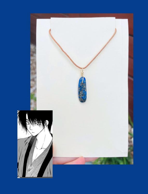 Hak Necklace – Yona of the Dawn Lapis Lazuli Pendant – Handmade