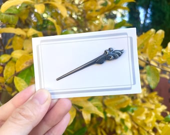 INSTOCK Apothecary Diaries hairpin pin - Maomao Jinshi - 3D metal 2 inch anime enamel pin - antique silver