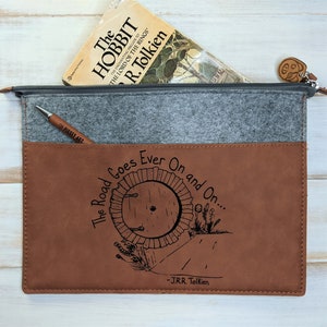 The Road Goes Ever On and On Vegan Leather Bag image 1