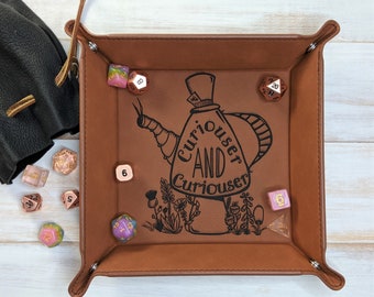 Curiouser and Curiouser - Vegan Leather Dice Tray