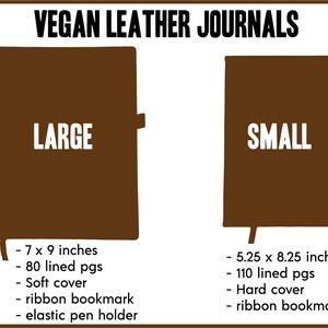 Better a Witty Fool Vegan Leather Journal, Large image 5