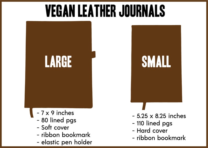 Better a Witty Fool Vegan Leather Journal, Large image 5