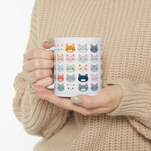 Cute animal mug, Cute Mug, Kawaii Mug, 11oz Ceramic Mug