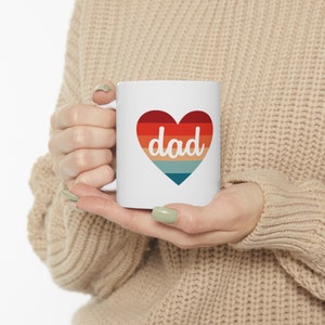 Dad Heart Mug, Fathers Day Gift for Dad, Gift For Dad, Gift for Him, Birthday Gift for Dad, Gamer Gift, Fathers Day Mug,