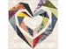 Twisting Spiral Heart paper piecing quilt block pattern PDF, 6 & 12 inch, heart wedding valentine baby foundation piecing FPP quilt pattern 
