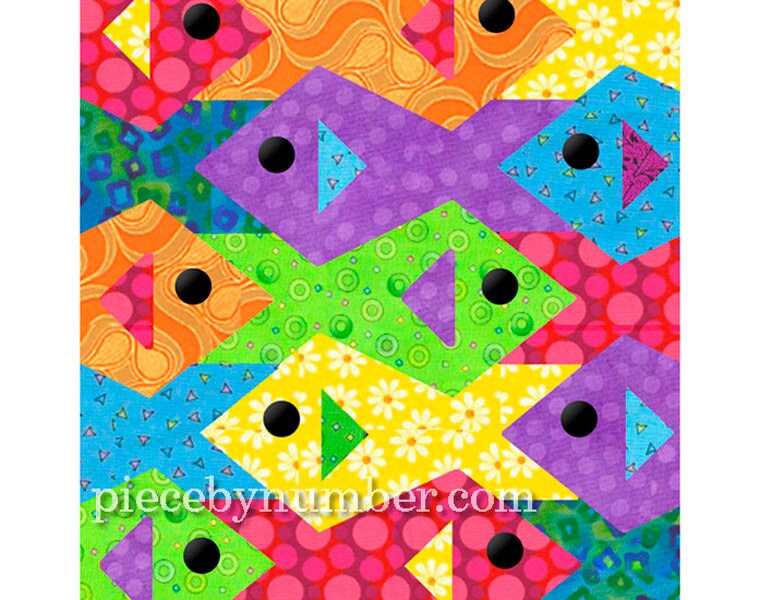 Tessellating Fish Paper Pieced Quilt Pattern Instant Download - Etsy Tessellating Fish Paper Pieced Quilt Pattern Instant Download - Etsy