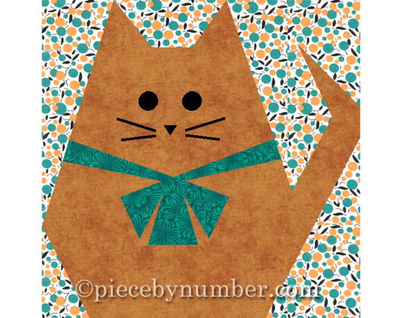 Fat Cat quilt block paper pieced quilt patterns instant | Etsy
