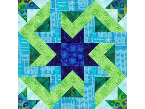 Lattice Garden - Foundation Paper Piecing Pattern - 25 x 30 Quilt 
