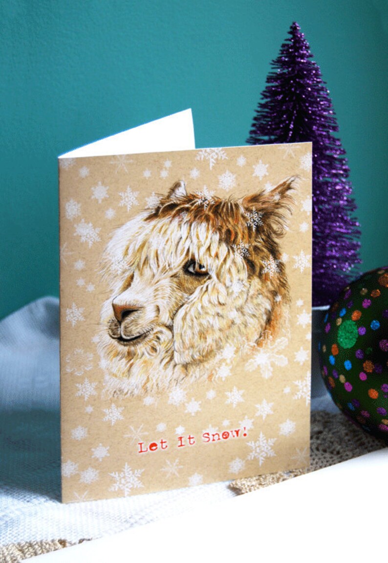 Alpaca Christmas Cards 