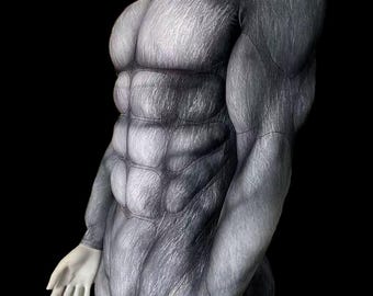 Muscle Bodysuit Custom Husky Muscle Suit Bodysuit for Cosplay Husky Personalize Muscle Bodysuit Cosplay