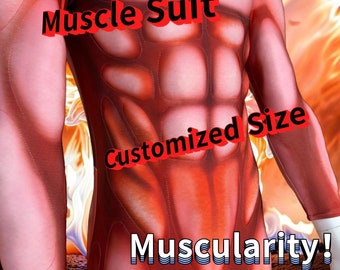 Made to Order ,Men's SuperHero Cosplay Muscle Costume