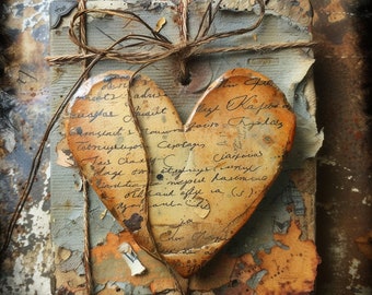 A heart for farewell messages