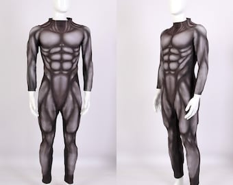 Auf Bestellung, Herren SuperHero Cosplay Muskelkostüm, erstellen Sie Ihren eigenen Muskel-Body