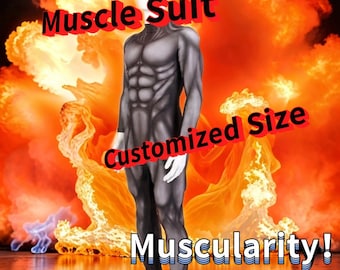 Muskel-Body, personalisieren Muskel-Body Cosplay, schwarzer Muskelanzug für Superhelden
