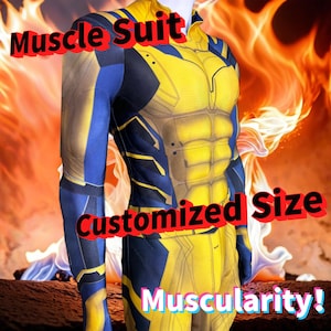 Wolverine Muskelanzug Handmade Kostüm Servie Servie Wolverine Cosplay