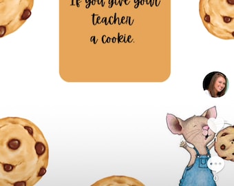 Si vous donnez un modèle de livre de cookies à un enseignant