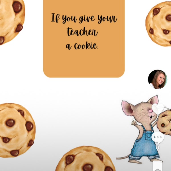 If You Give a Teacher a Cookie Book Template Etsy If You Give a Teacher a Cookie Book Template Etsy