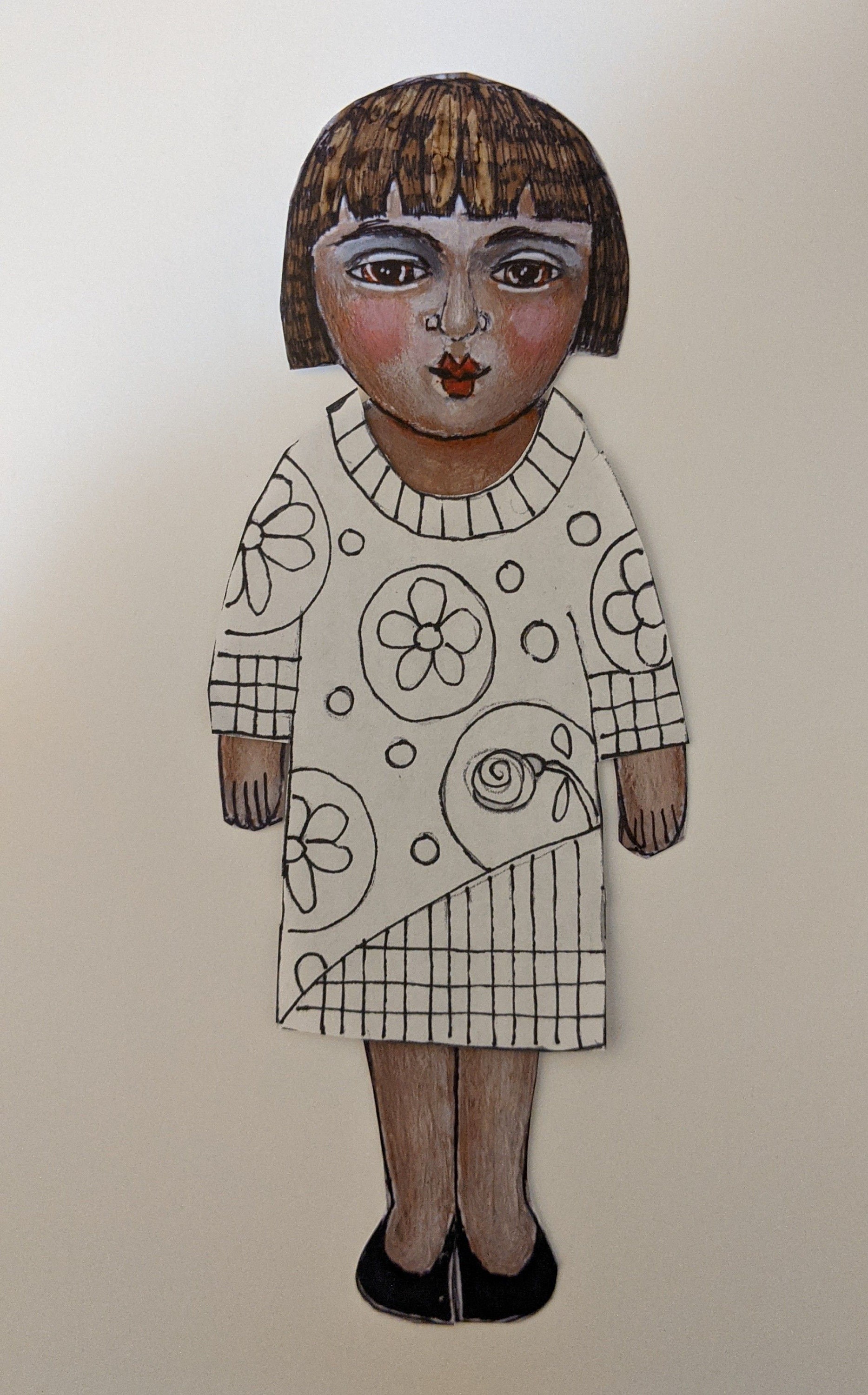 DIGITAL DOWNLOAD DIY Paper Craft Doll Child Adult Activity Etsy