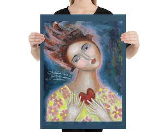 18x24" POSTER ART PRINT woman inspire decor gift housewarming