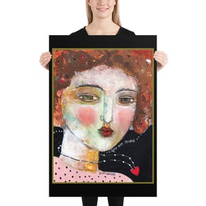 Poster art print youare loved home decor living room office encourage love