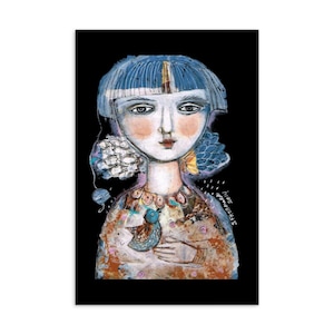 10x15cm Kunstdruck Postkarte Engel Fee Flügel Frau Flügel Gruß Freundschaft Home Wand Deko Geschenk