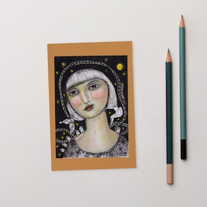 4"x6" Kunstdruck Postkarte ungerahmt Grußkarte Danke Freundschaft Dekobild klein