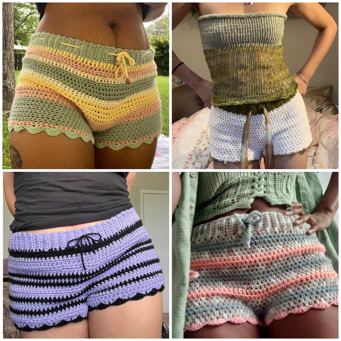 Crochet Mini Shorts Pattern Etsy