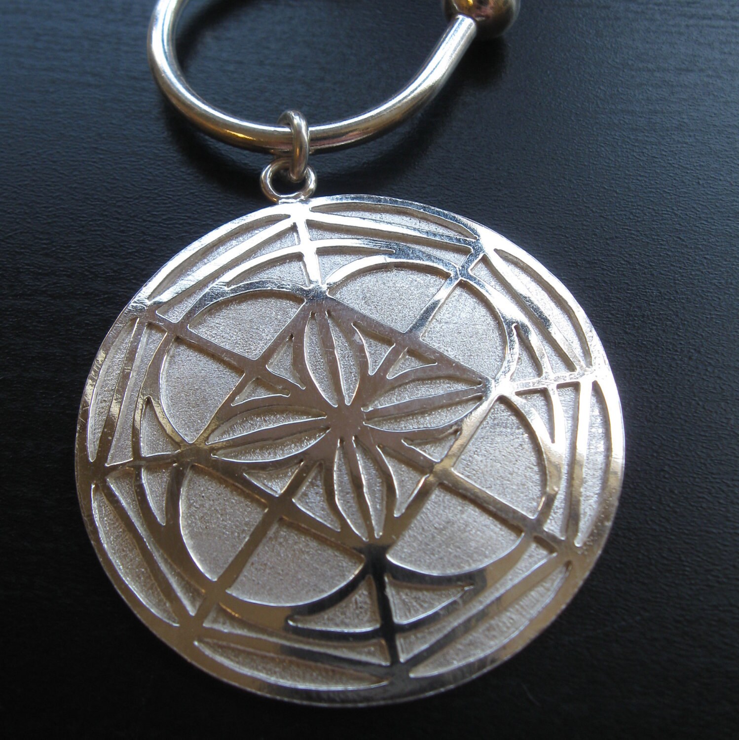 Sterling Silver KENPO Universal Pattern Keychain Etsy
