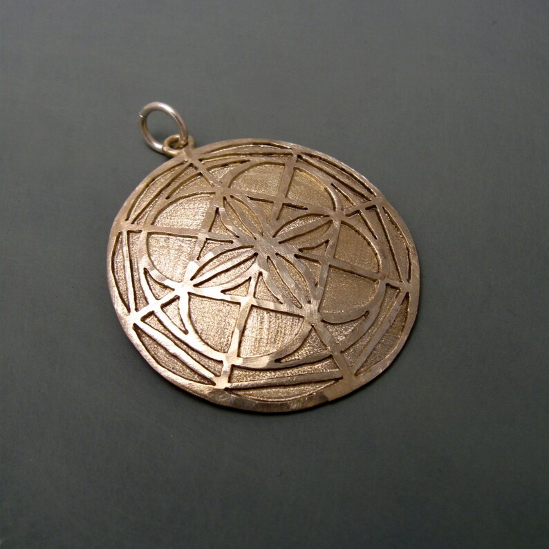 NEW White bronze Universal Pattern Pendant with 18 or 20 inch Etsy